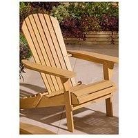 Rowlinson Sandown Folding Adirondack Chair, Brown