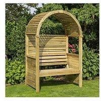 Rowlinson Modena Garden Arbour Seat in Grey