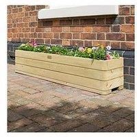 Rowlinson Marberry Patio Rectangular Planter Wooden Raised Flower Bed Pot Timber