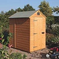 Rowlinson 5ft x 7ft Security Apex Wooden Garden Shed