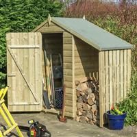 Rowlinson SHAP43PTL 4X3 Shiplap Shed, Natural, H2000 W1950 D940mm