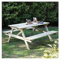 Rowlinson 5ft 6-Seater Pressure Treated Wood Picnic Bench