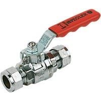 Pegler Ball Valve Red 15mm (21289)