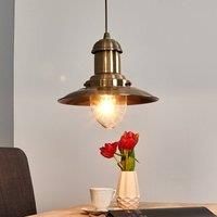 Searchlight Fisherman nautical ceiling pendant (4301AB antique brass)
