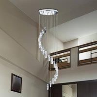 888-20 Sculptured Ice 20 Light Halogen Ceiling Pendant