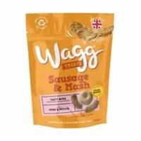 Wagg Sausage & Mash 120g Meaty Bite Oven-Baked Dog Treat Food Reward Pork Potato