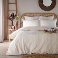 Vantona Dobby Waffle Quilt Cover Set Double