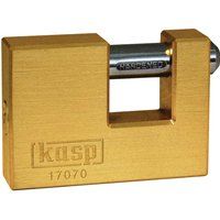 Kasp 170 Brass Shutter Lock - 70 Millimeters