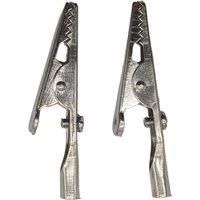 Pearl Automotive 5A Non-Insulated Crocodile Clips 2 Pack (612YY)