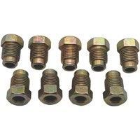 Pearl Automotive Metric Male M10 x 1mm Male Brake Pipe Unions 9 Pack (390YY)