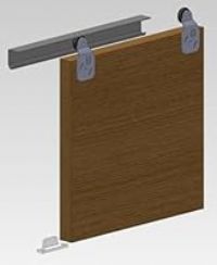 Twin 60 Roller Sliding Door Gear Track Wardrobe System DIY Kit 2 Door 1.8m Opening