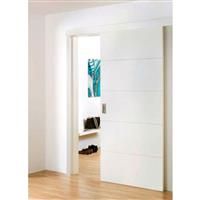 Coburn Flyaside Panther One-Door System 750 - 900mm (Set) in Silver/Other Steel