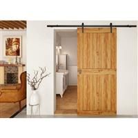 Coburn Flat Track 100 Straight Hanger System One Door 1500mm - Finish in Black Nylon/Steel