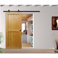 Coburn Flat Track 100 Top Mount Hanger System One Door 1000mm - Finish in Black Nylon/Steel