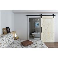 Coburn Flat Track 100 Arrow Head Hanger One Door System 1000mm - Finish in Black Nylon/Steel