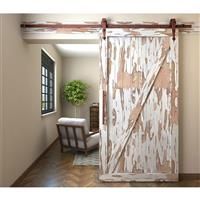 Coburn Flat Track 100 Arrow Head Hanger One Door System 1500mm - Finish in Rust Nylon/Steel