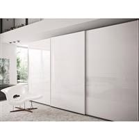 Coburn Celantur 80 Wardrobe System 4000mm Trackset 2 Door (Set) in Silver Nylon/Aluminium