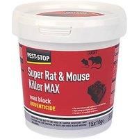 Pest-Stop PSWB03 Super Rat and Mouse Killer Wax Blocks, 15 x 10g