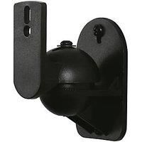 Black Wall Mount Universal Surround Small Speaker Brackets Swivel & Tilt 2 Pack