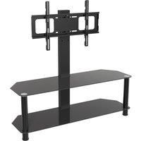 AVF Universal Black Glass Cantilever TV Stand For 42" - 65" TVs LED CURVED LCD