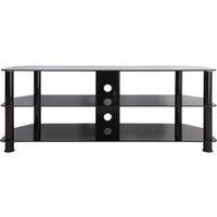 AVF Universal Black Glass TV Stand 1250mm For TVs 32" to 60" LED LCD OLED CURVED