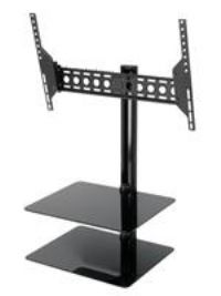 AVF Eco ESL822B All- in- one Tilt and Turn Wall Mount for up to 46 inch TV with Adjustable Shelving