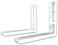 Universal White Extendable Microwave Brackets Wall Mounting
