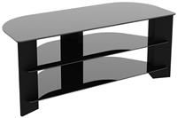 AVF Wood Effect Up To 55 Inch TV Corner Stand - Black