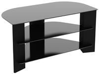 AVF Wood Effect Up To 42 Inch TV Corner Stand - Black