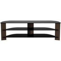 AVF Varano Corner FS1500VARWB 1500 mm TV Stand  Walnut & Black, Black