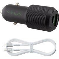 VELD Super-fast Universal Dual USB Car Charger - 1 m