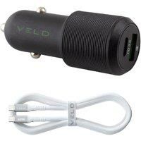 VELD VC48DG-C60 Universal USB Car Charger - 1 m