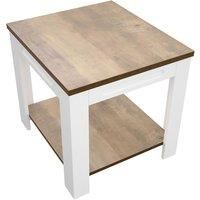 AVF Side Table - White Sands - 500 - Satin White Wood