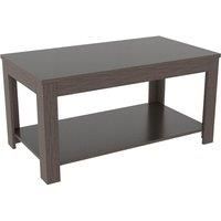 AVF Calibre Coffee Table - Rustic Sawn Oak Effect Coffee Side Table with Shelf. Perfect for Living room, Lounge, Bedroom. 50cm x 50cm x 44.7cm high (Grey Oak)