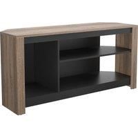 AVF CAG120GO Calibre Alto 1200 Corner TV Stand with Vertical Games Console Storage - Rustic Oak