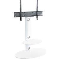 AVF Lugano Oval 800 mm TV Stand with Bracket - White, White