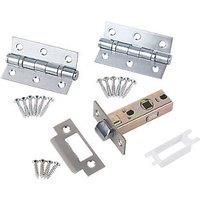 Smith & Locke Fire Rated Latch Pack Satin Chrome (3006K)