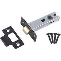 Smith & Locke Black Tubular Mortice Latch 80mm Case - 58mm Backset (4899K)