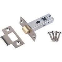 Smith & Locke Nickel-Plated Tubular Mortice Latch 66mm Case - 45mm Backset (4065K)