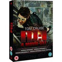 Mission Impossible 1-4 DVD (2012) Tom Cruise, Bird (DIR) cert 15 4 discs