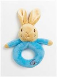 Rainbow Designs Beatrix Potter Peter & Flopsy Rabbit Plush Ring Rattles