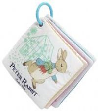 Rainbow Designs Peter Rabbit Baby Cloth Book Touch and Feel Play & Go Square Book for Babies - Textured, Crinkly & Squeaky Pages - Encourages Sensory Play Soft Toy