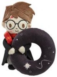 Rainbow Designs Harry Potter Plush Baby Rattle - Soft Sensory Toy for Newborns – Suitable from Birth Ring Rattle for Early Development - Playtime and On-The-Go Companion