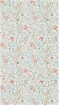 Morris & Co. Pink Acanthus on Cream Floral Wallpaper