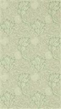 Morris & Co. Apple and Leaves Green Floral Wallpaper