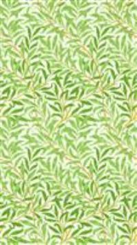 Morris & Co. Willow Bough Leaves Green Floral Wallpaper