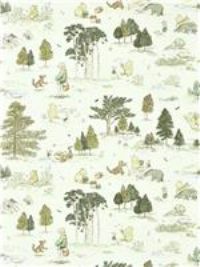 Disney x Sanderson Winnie the Pooh Macaron 10.05m x 68.6cm Matte Wallpaper Roll Cream 1,005cm L X 68.6cm W