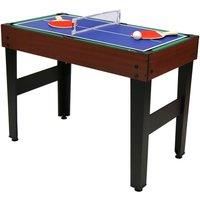 Charles Bentley 4-In-1 Sports Table Pool, Football, Push Hockey & Table Tennis