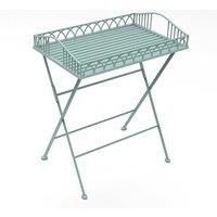 Charles Bentley Wrought Iron Butler Tray - Sage Green