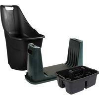 Charles Bentley Strata/Ward Garden Tidy Bundle- Set of 3 Trolley, Kneeler, Caddy